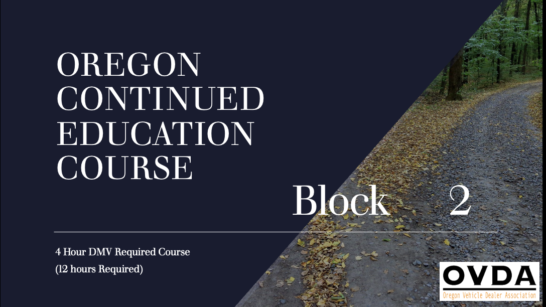 Continued Education Block 2